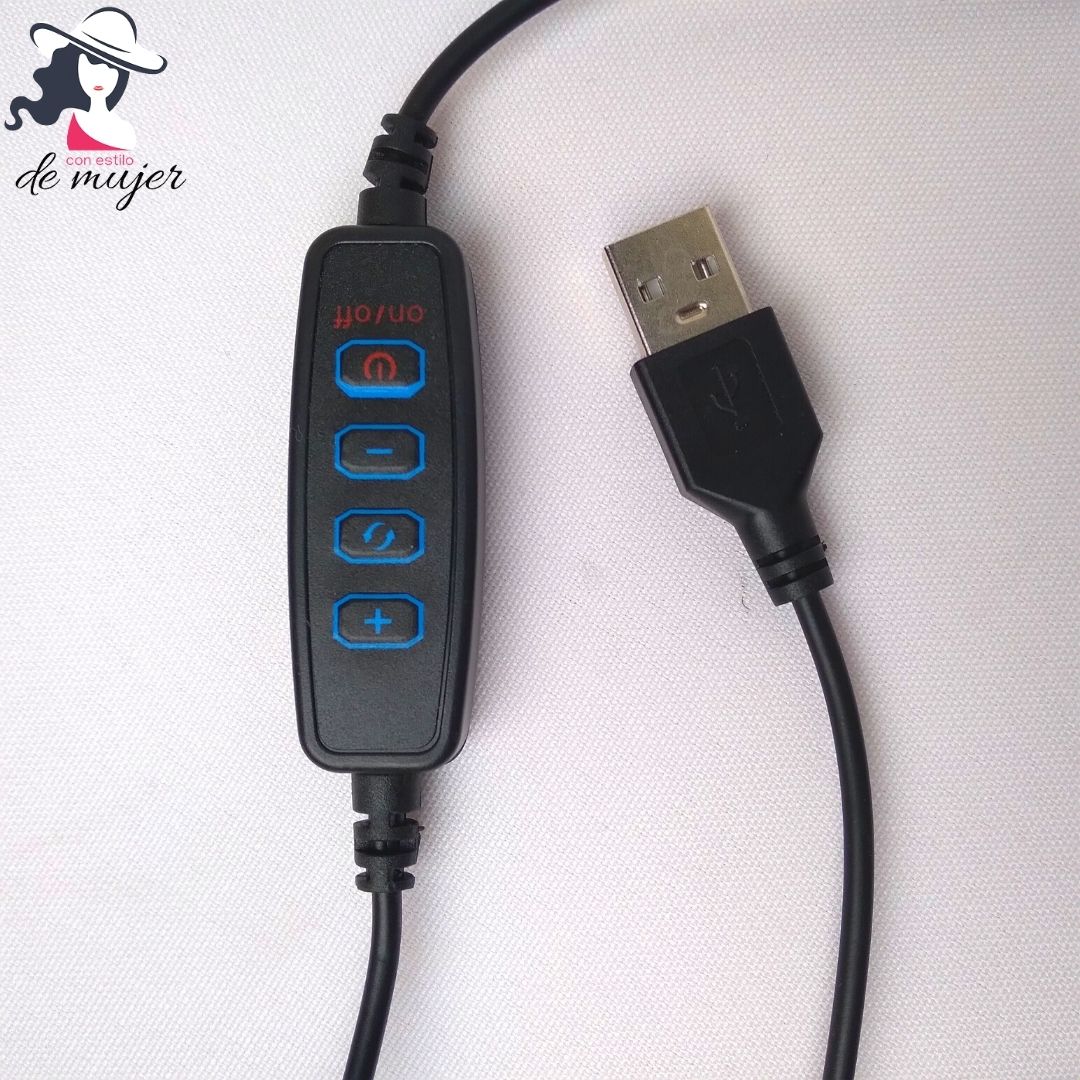 Aro de BellezaAro de luz con soporte para teléfono - Imagen 2