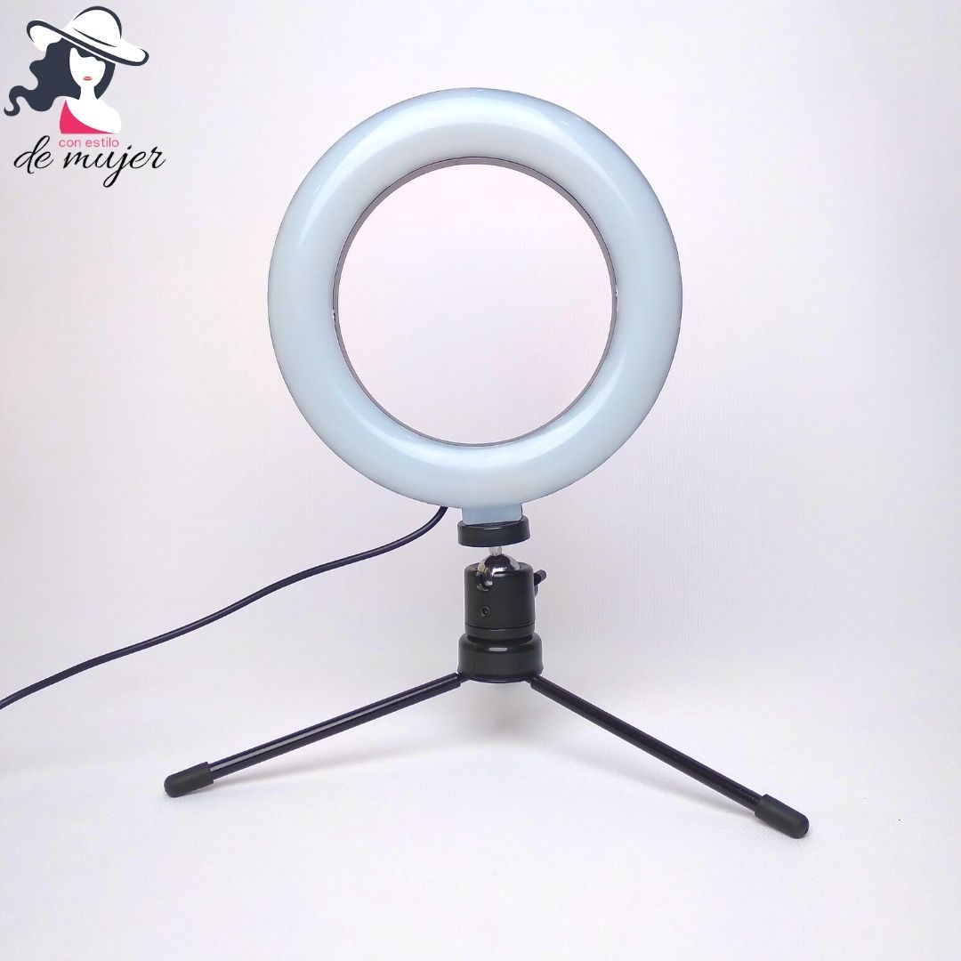 Aro de BellezaAro de luz con soporte para teléfono - Imagen 3